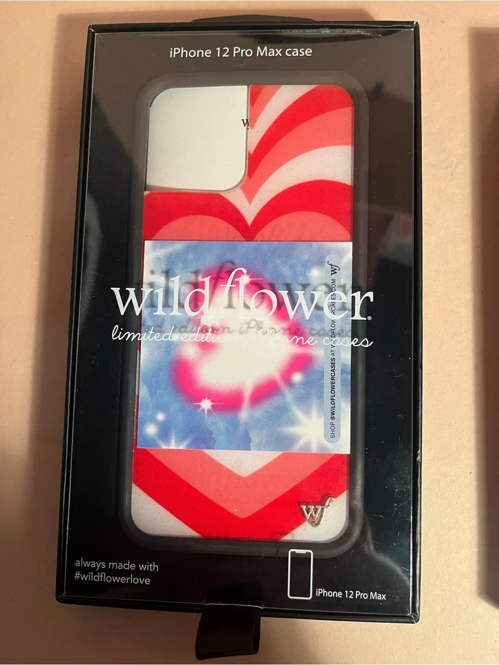 Wildflower Pink Cherry Pattern iPhone 14 Pro Max Case